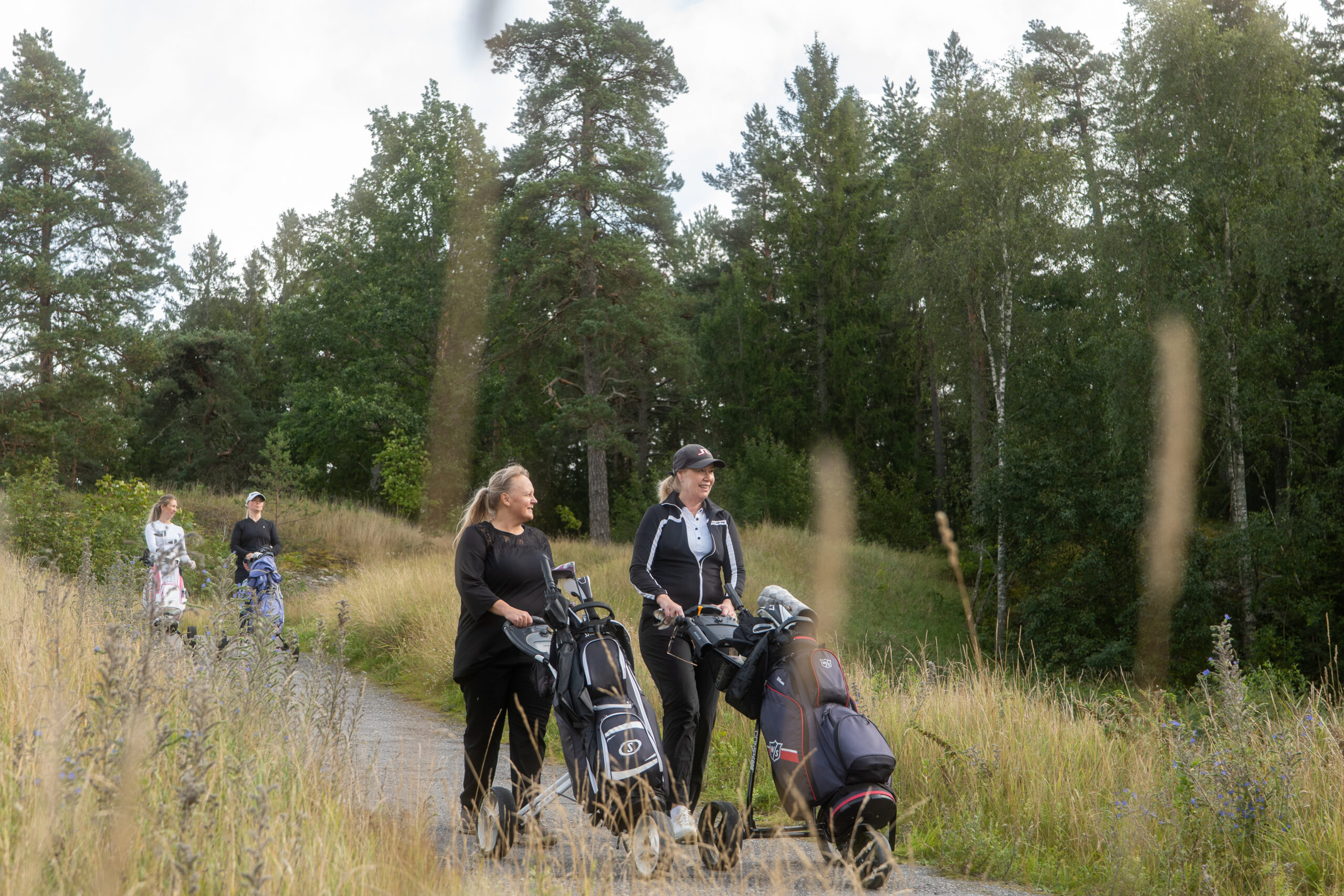 Träning under Grönt Kort kurs på Tjusta Golfklubb
