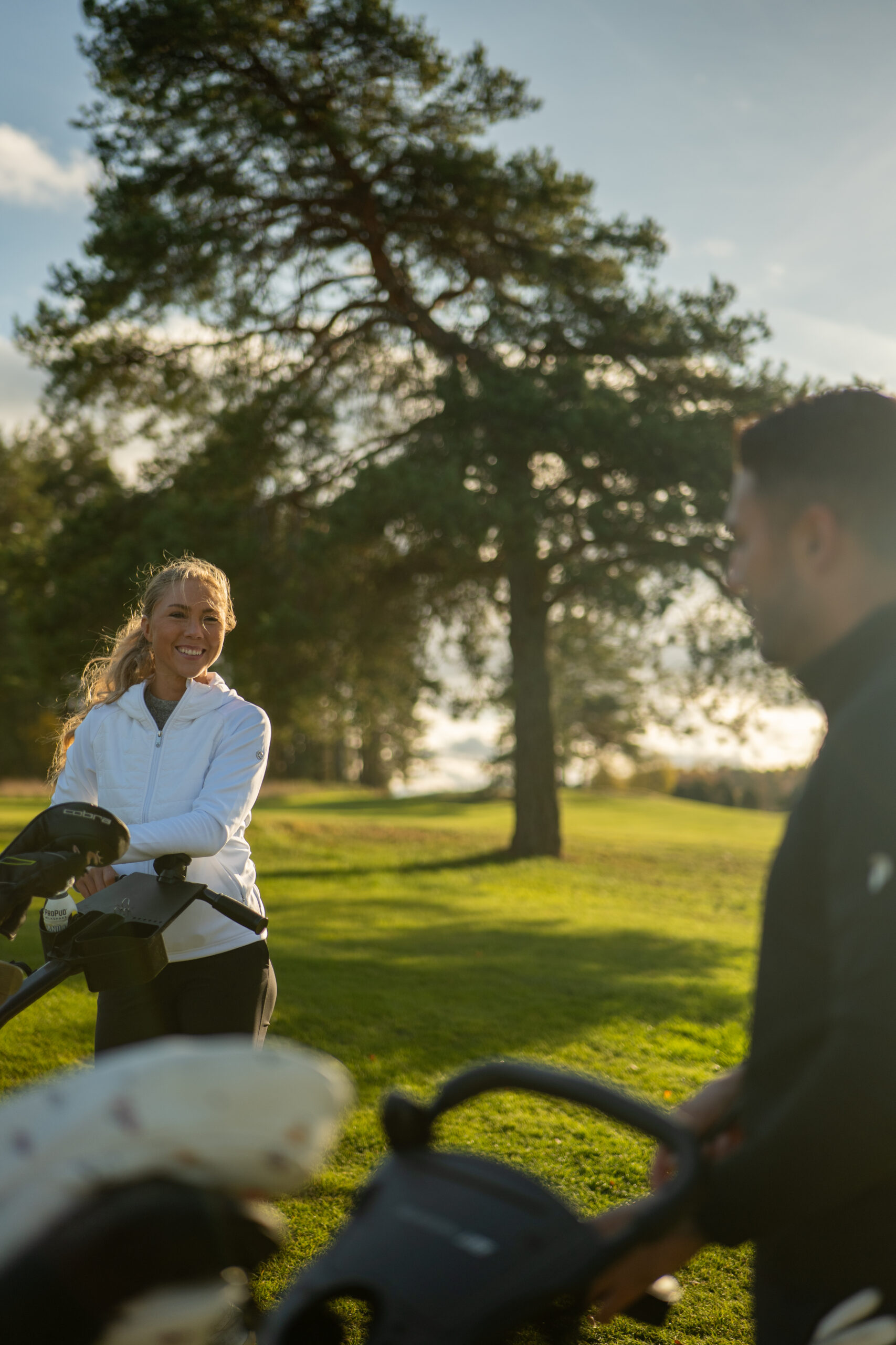 Grönt kort kurs på Tjusta Golfklubb